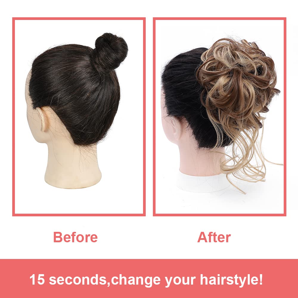 KETHBE Messy Bun displays 6-inch diameter for fullness