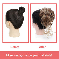 KETHBE Messy Bun displays 6-inch diameter for fullness