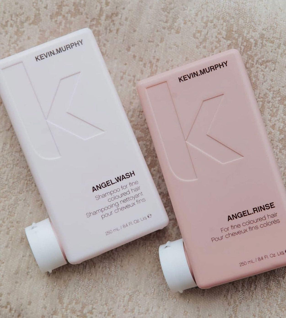 Kevin Murphy Angel Duo display suggests an at-home salon routine