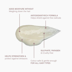 ANGEL.RINSE on vanity demonstrates at-home salon-grade moisture for fine hair.