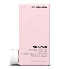 KEVIN.MURPHY ANGEL.WASH bottle front shows color-safe cleansing for fine hair