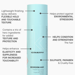 KEVIN.MURPHY BEDROOM.HAIR styling shot showing bedroom texture and gentle separation.