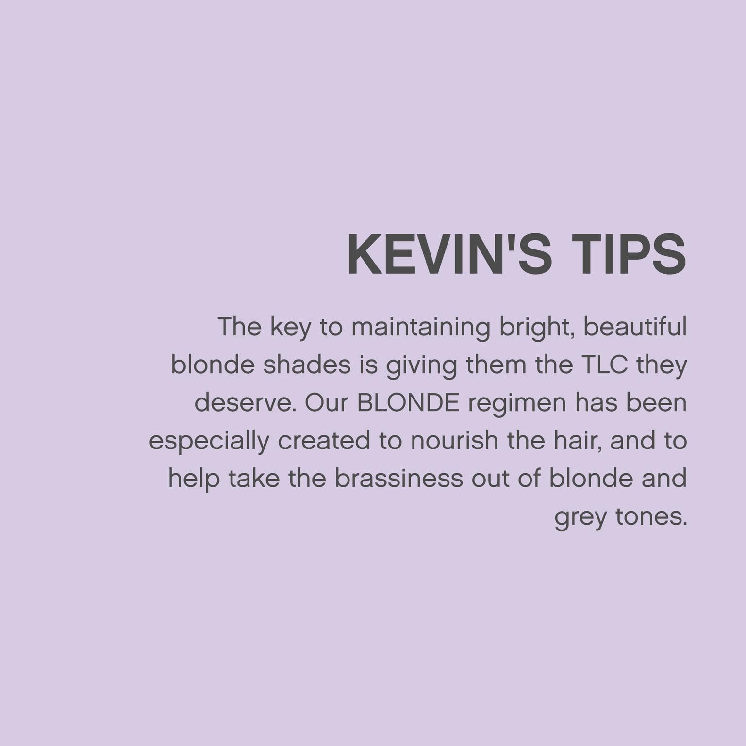 KEVIN.MURPHY BLONDE.ANGEL on hair provides moisturised, smooth finish and healthy feel