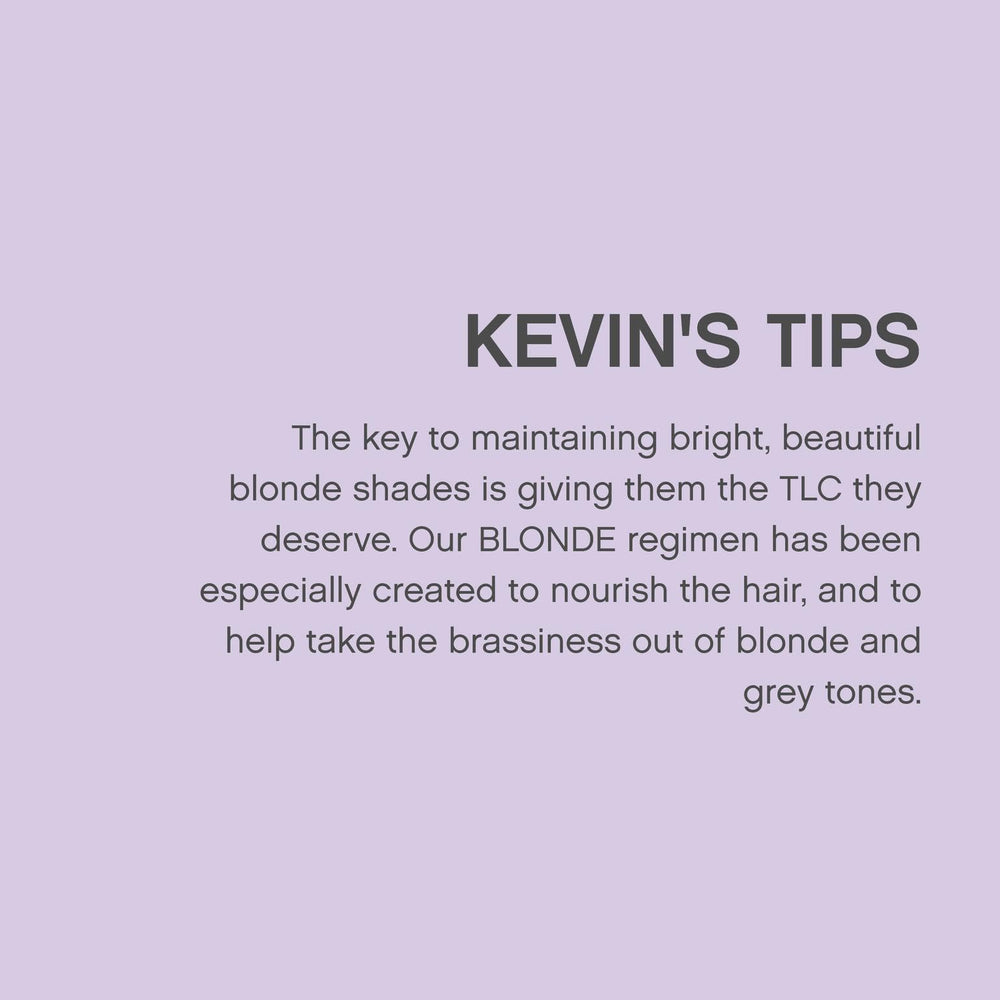 KEVIN.MURPHY BLONDE.ANGEL on hair provides moisturised, smooth finish and healthy feel