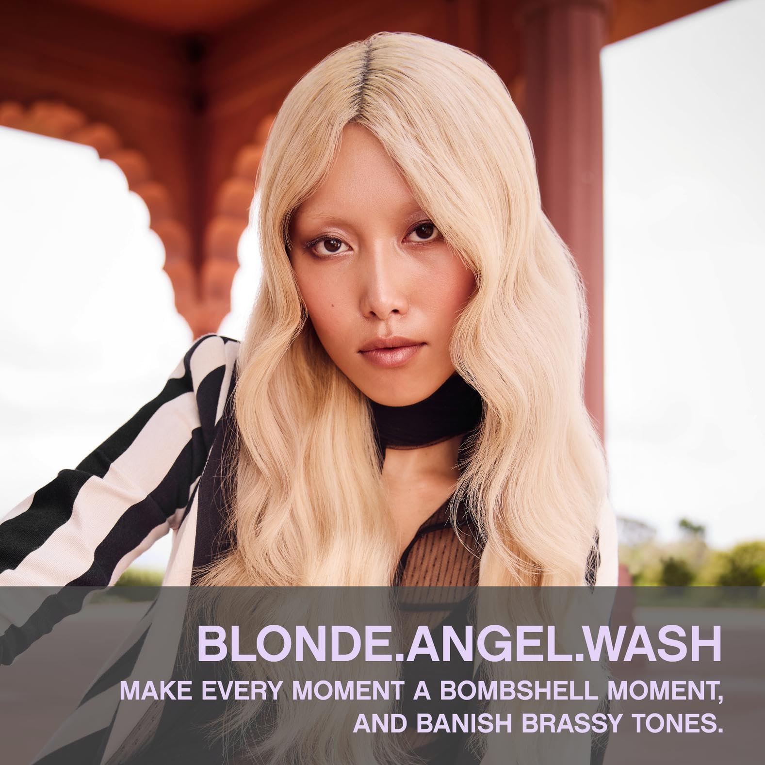 KEVIN.MURPHY Blonde Angel Wash pour showing easy distribution for cleansing.