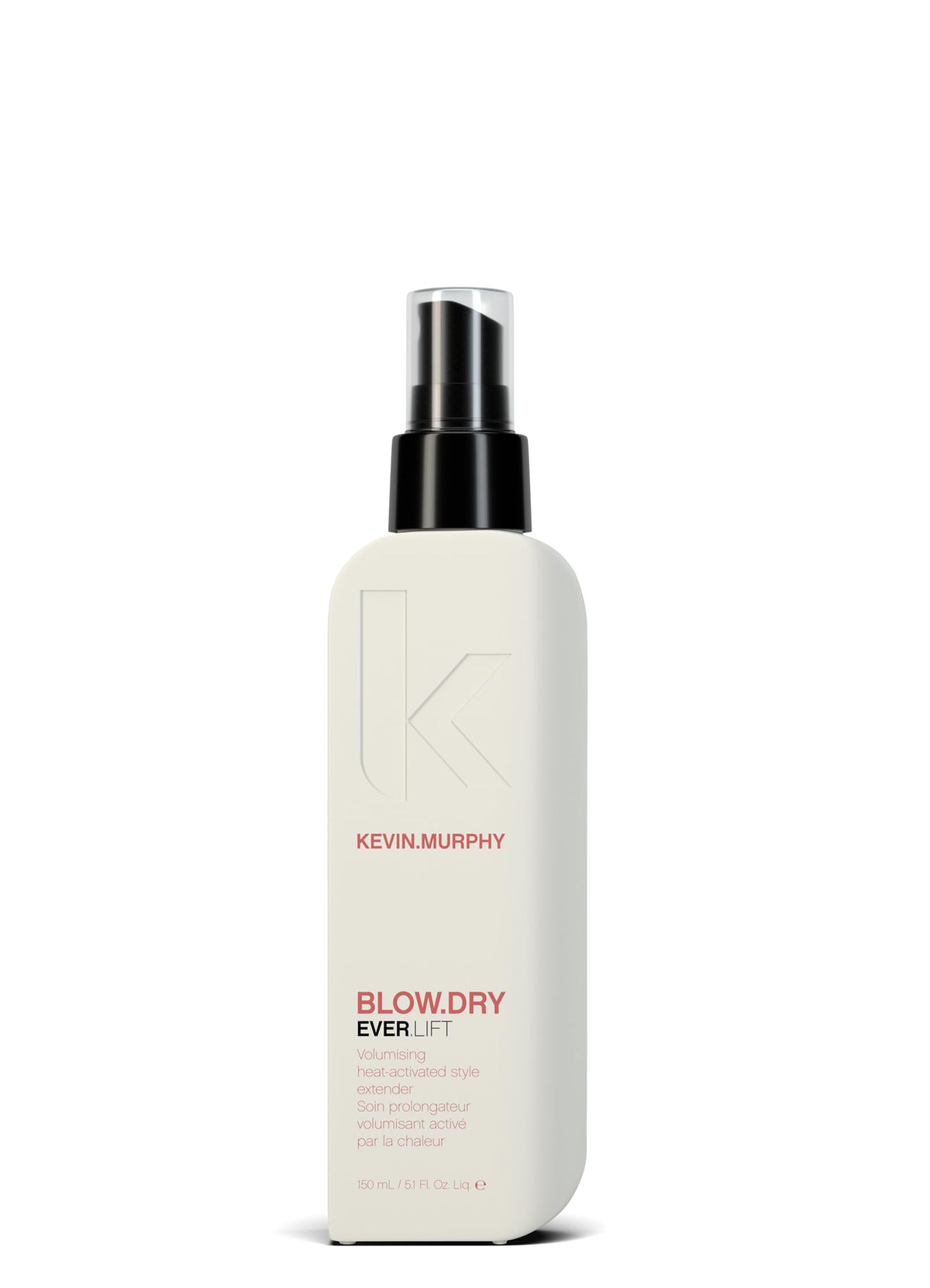 Kevin.Murphy Blow.Dry Ever.Lift bottle showing heat-activated volume and frizz control.