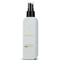 KEVIN.MURPHY BLOW.DRY EVER.SMOOTH bottle shows weightless smoothing for silky blowouts.