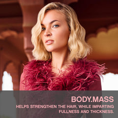 Kevin Murphy Body Mass bottle back label outlines color safe care