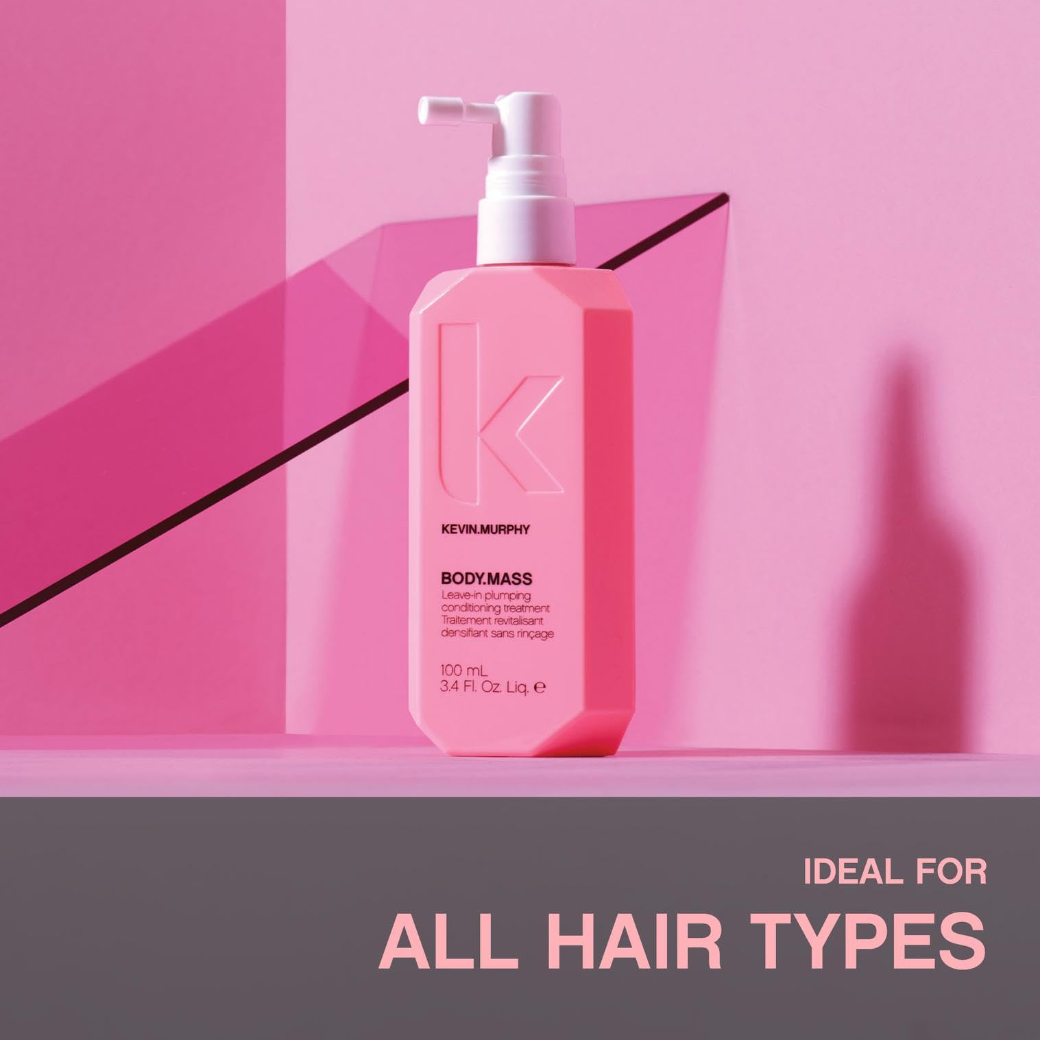 Kevin Murphy Body Mass thickening effect visible on fine hair during styling