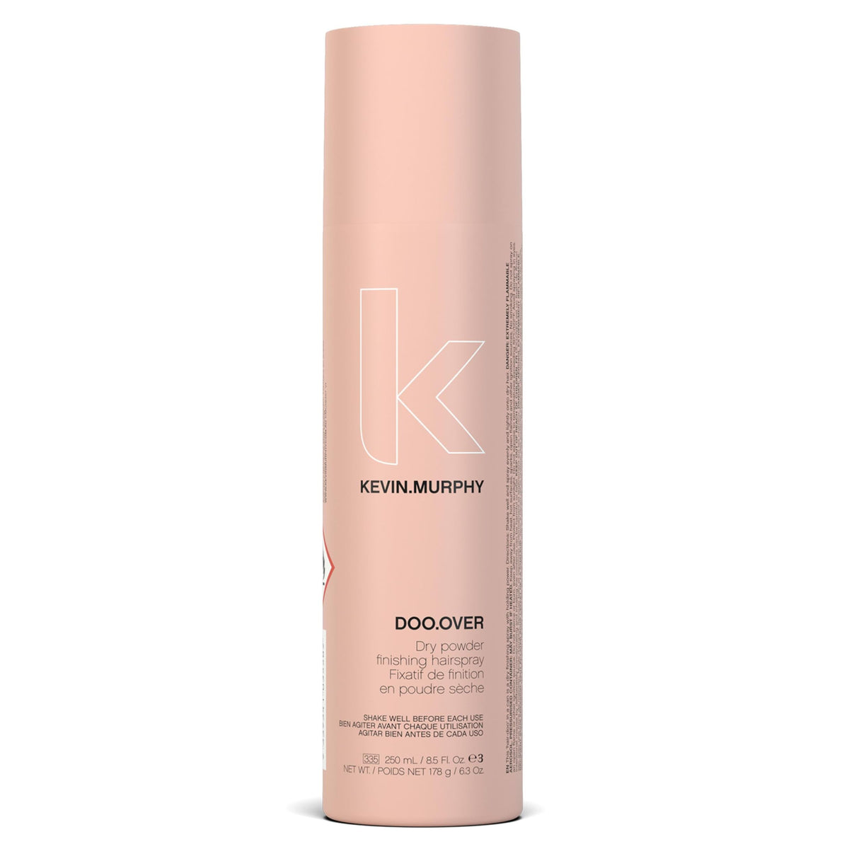 KEVIN.MURPHY DOO.OVER bottle showing dry powder spray for natural hold.