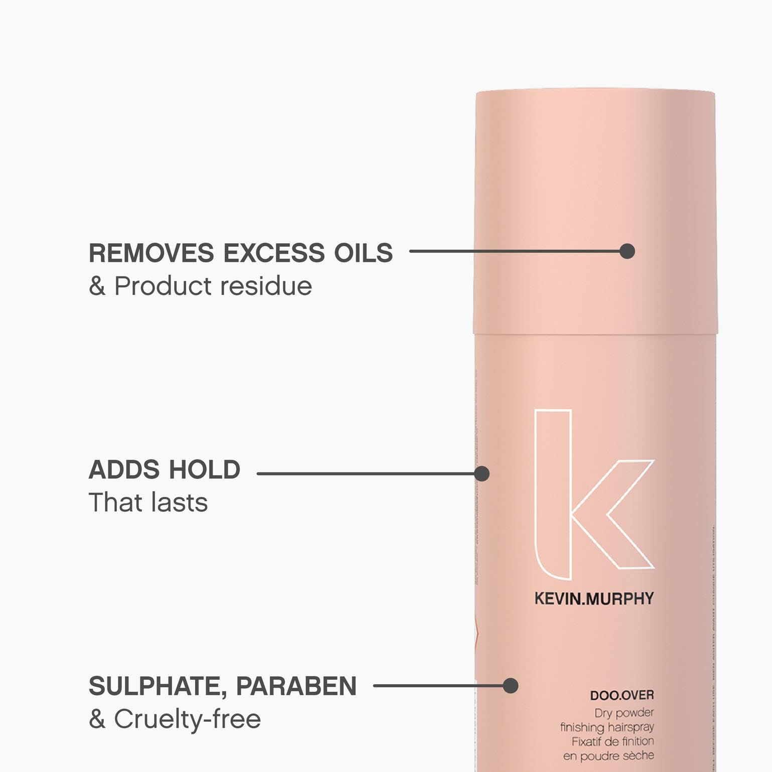 KEVIN.MURPHY DOO.OVER airy spray on hair for volume.