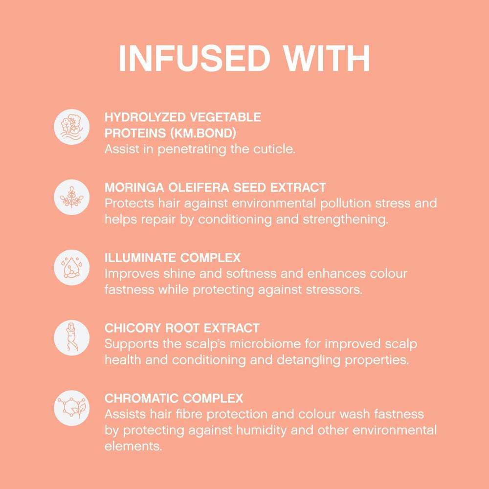 Kevin.Murphy Everlasting Colour Leave-In amber liquid image emphasizing hydration and colour preservation.