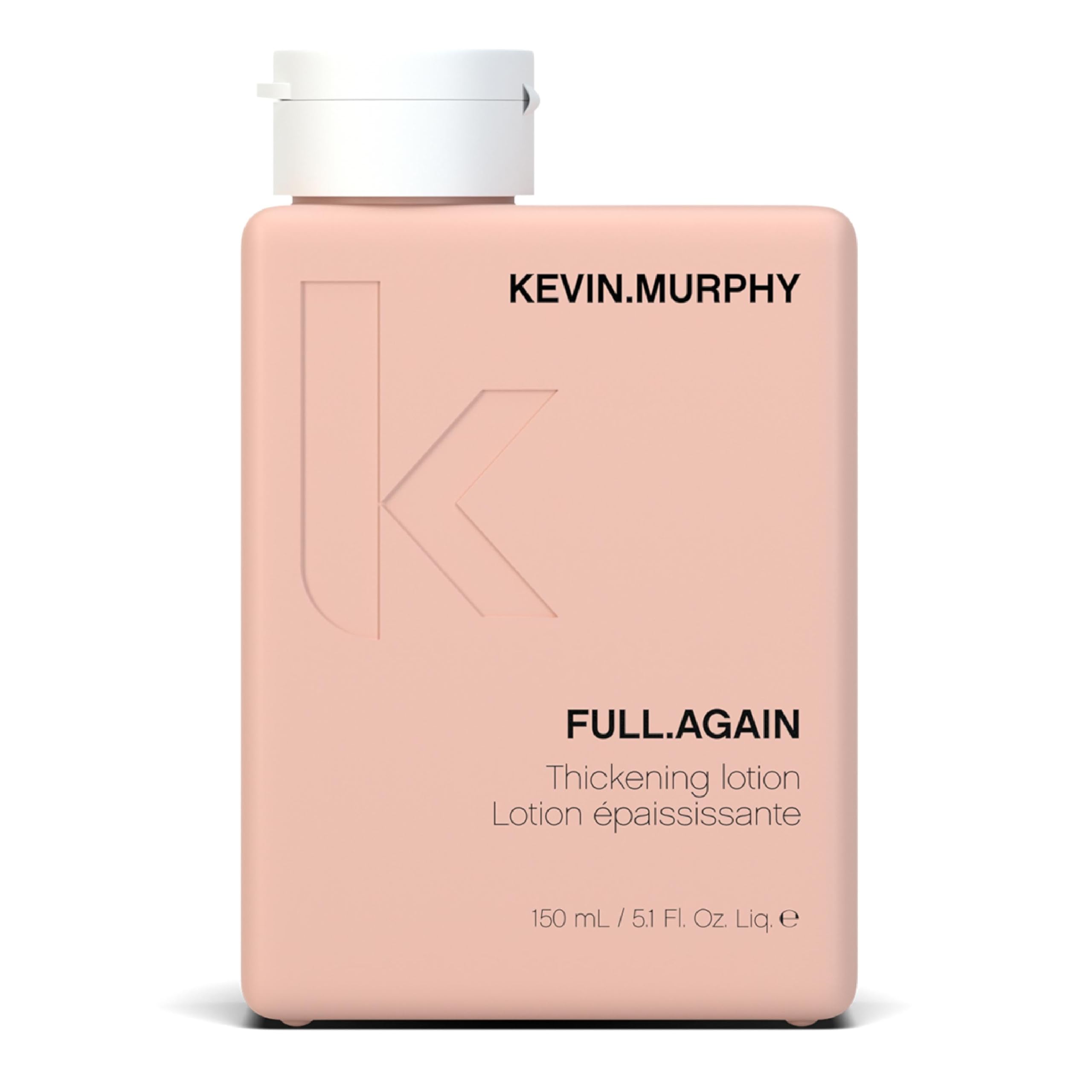 KEVIN.MURPHY FULL.AGAIN bottle showing lightweight thickening formula for fine hair