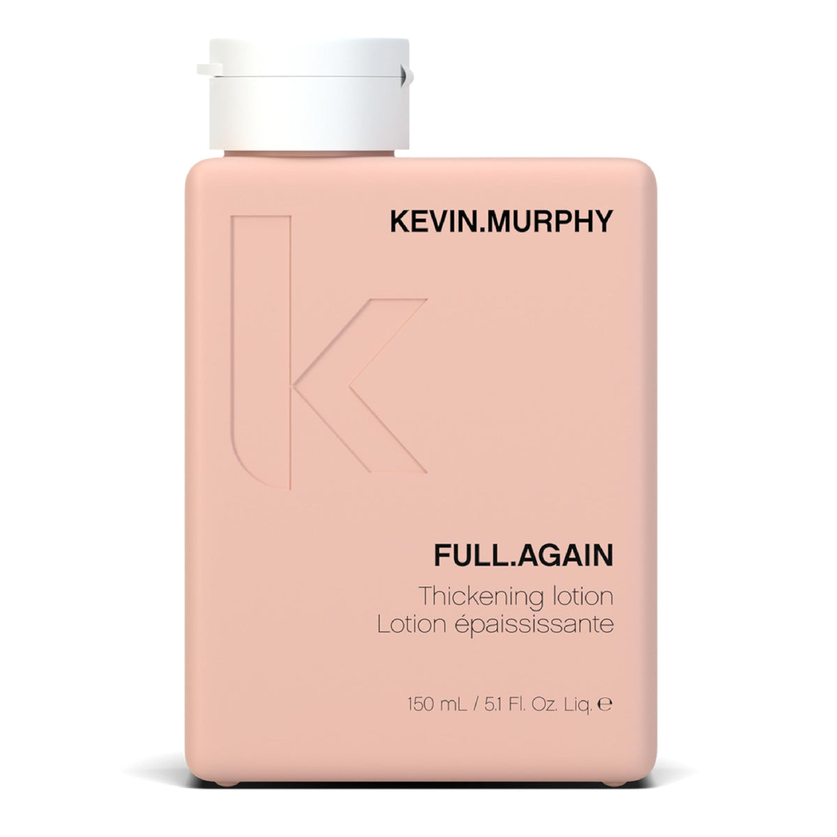 KEVIN.MURPHY FULL.AGAIN bottle showing lightweight thickening formula for fine hair