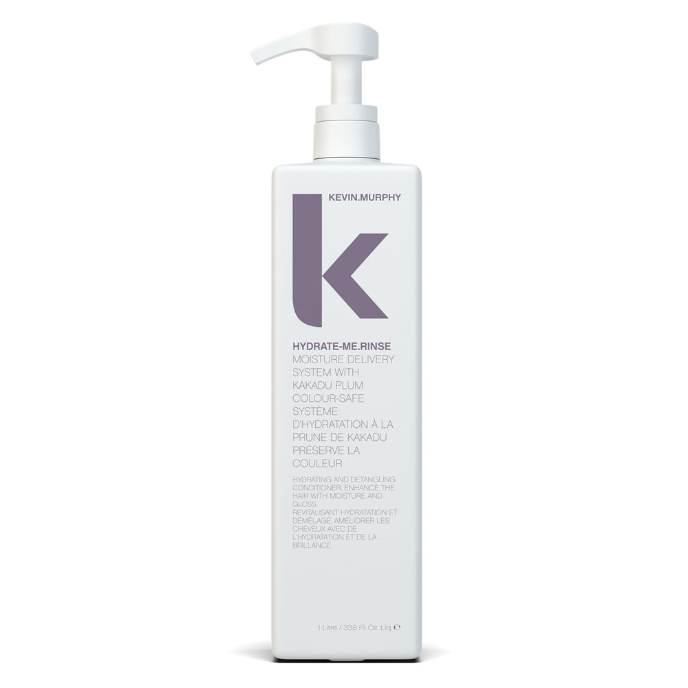 KEVIN.MURPHY Hydrate-Me.Rinse bottle closeup for dry hair moisture care.