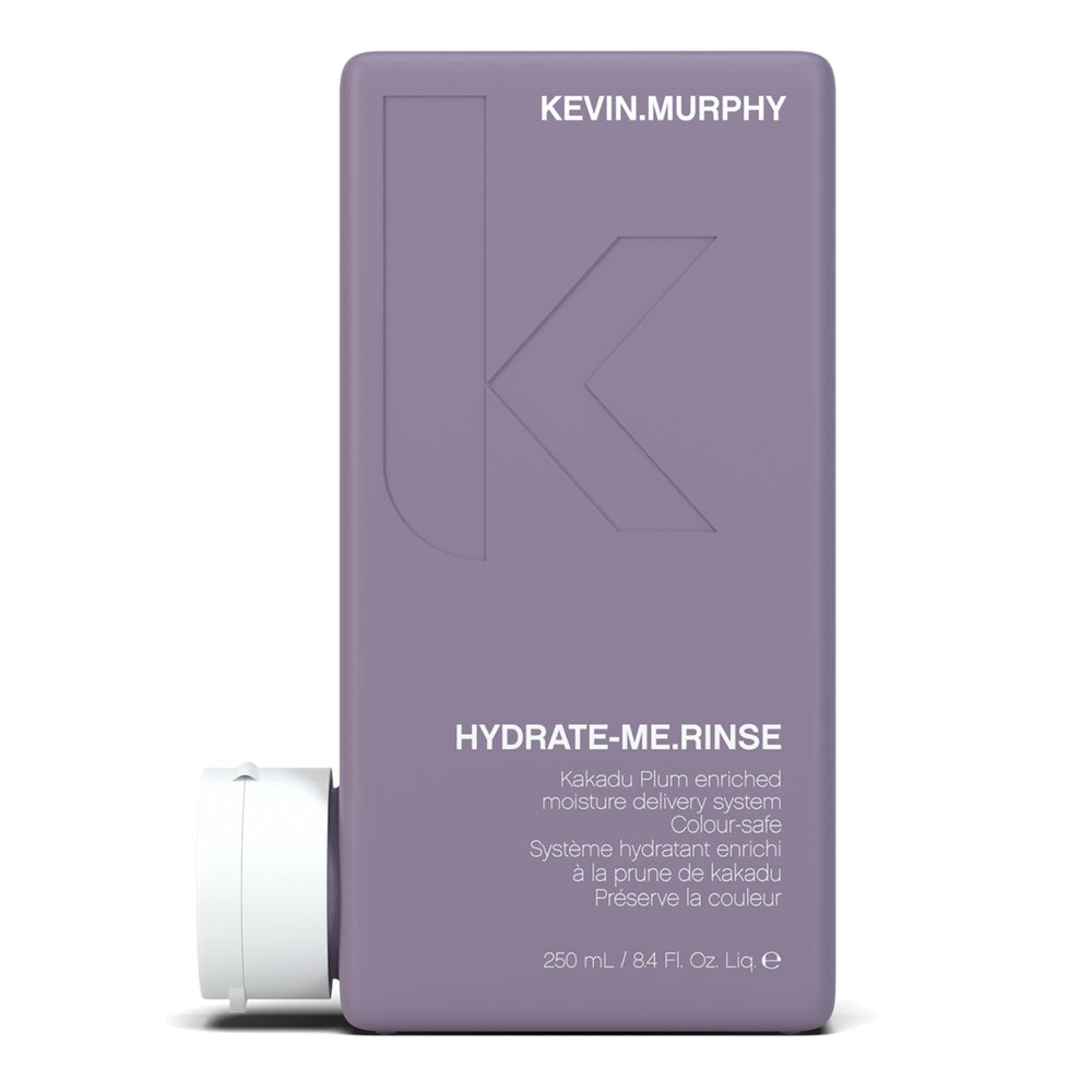 KEVIN.MURPHY HYDRATE-ME.RINSE bottle offers moisture-rich conditioning for dry hair