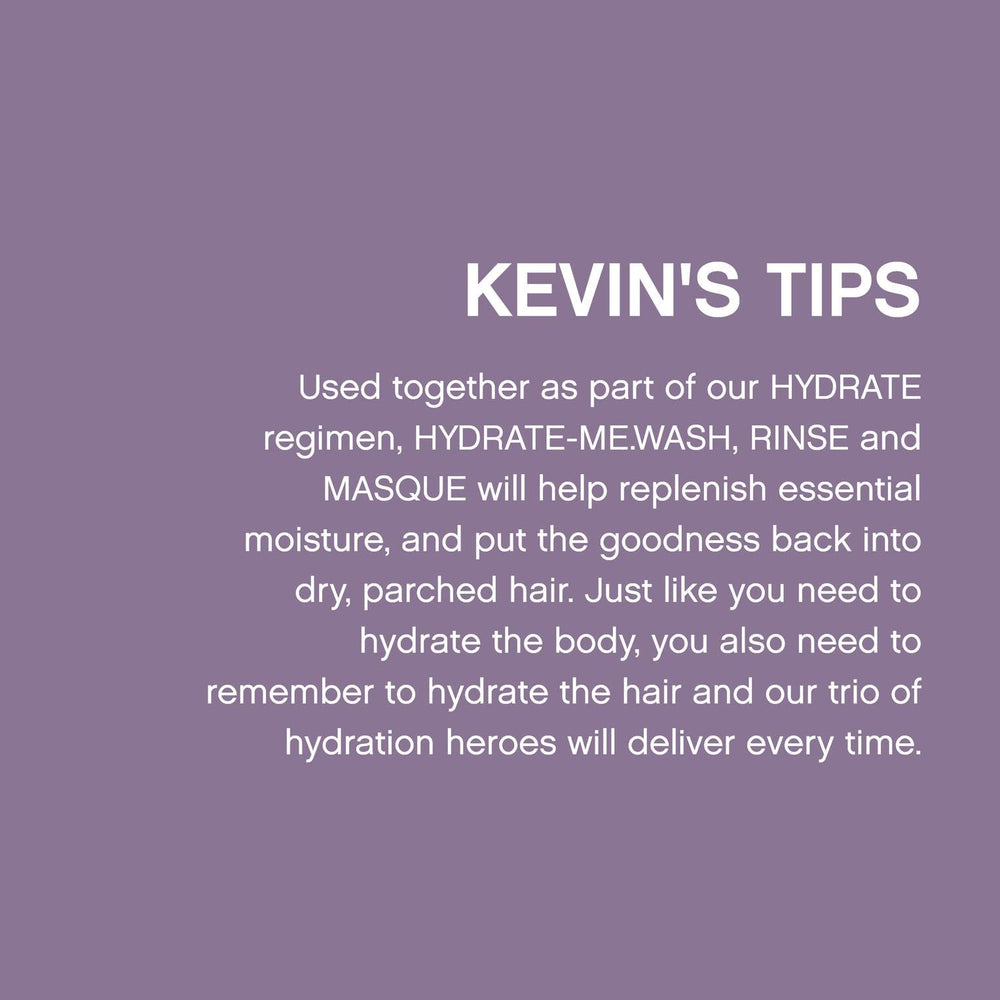KEVIN.MURPHY HYDRATE-ME.RINSE color-safe formula supports vibrant color