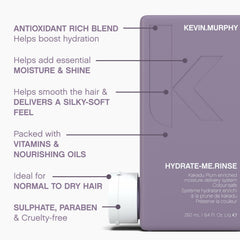KEVIN.MURPHY HYDRATE-ME.RINSE Kakadu Plum visual highlights antioxidant blend