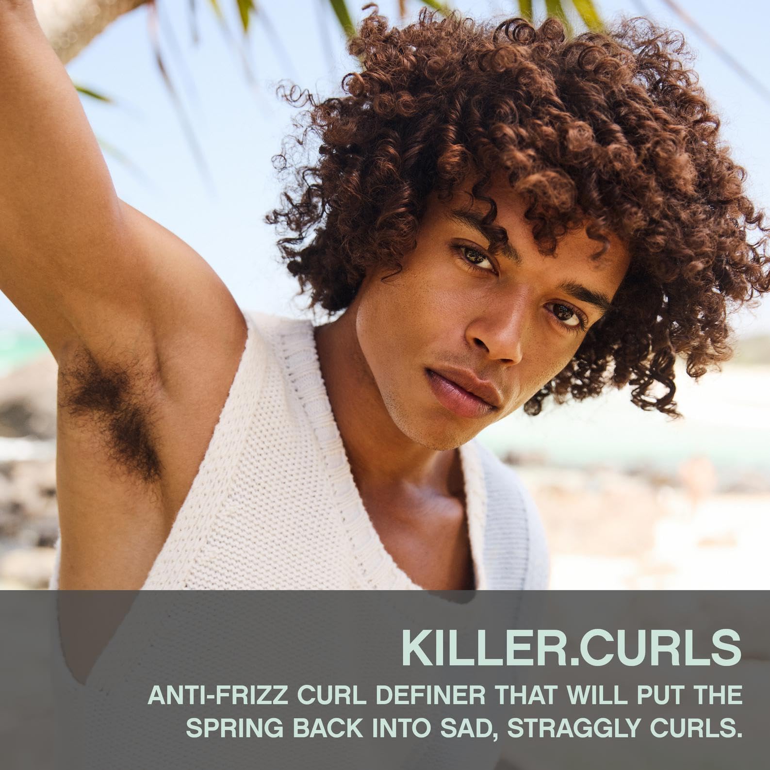KEVIN.MURPHY Killer.Curls cream dispense highlighting easy application for curls.