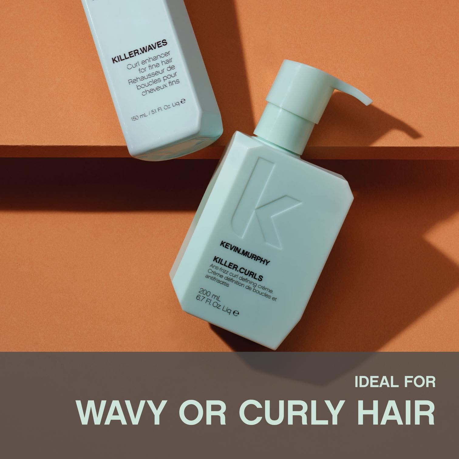 KEVIN.MURPHY Killer.Curls frizz-control finish visible on styled curls.