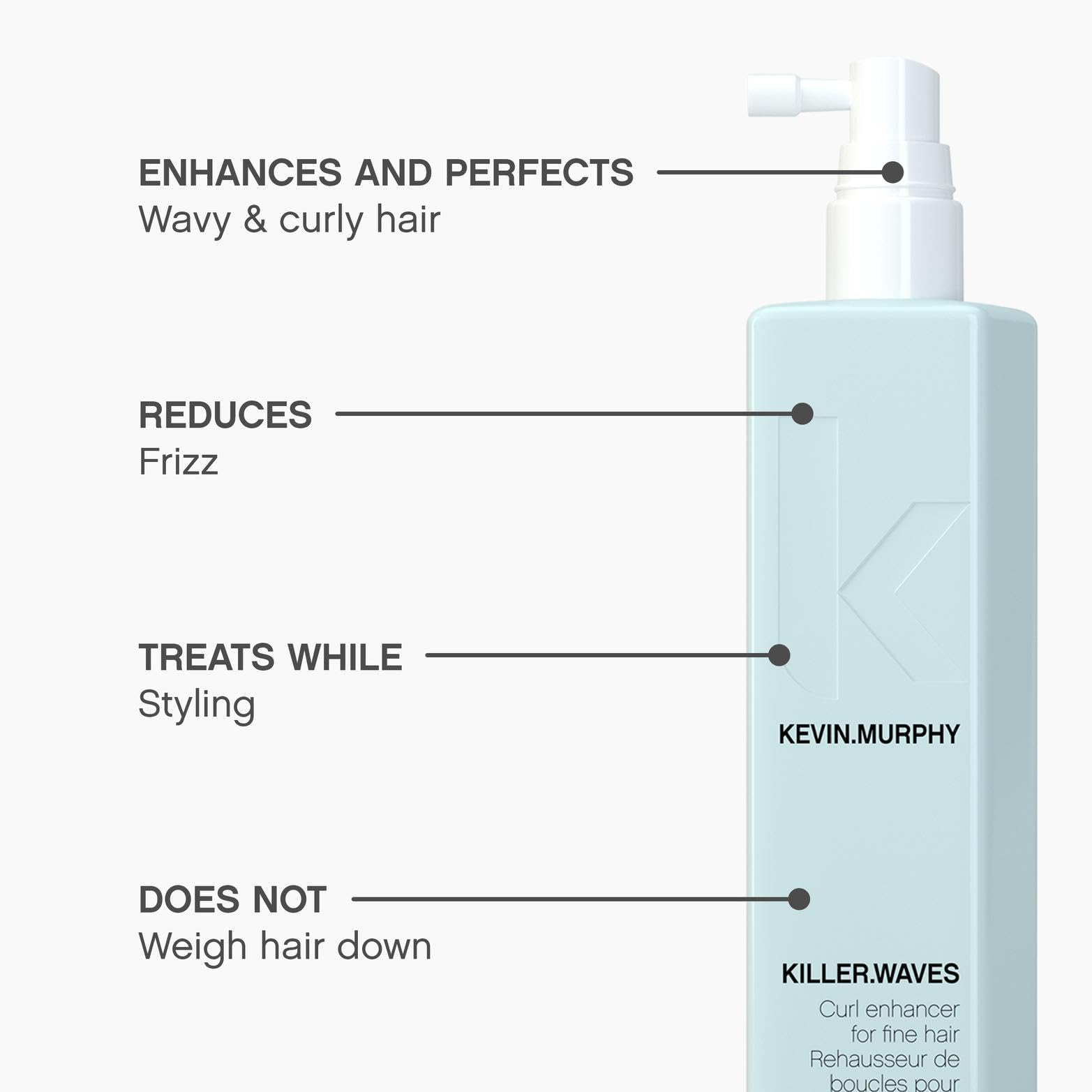 KEVIN.MURPHY KILLER.WAVES curls defined with elasticity in a close-up