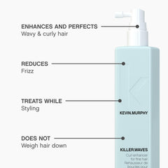 KEVIN.MURPHY KILLER.WAVES curls defined with elasticity in a close-up