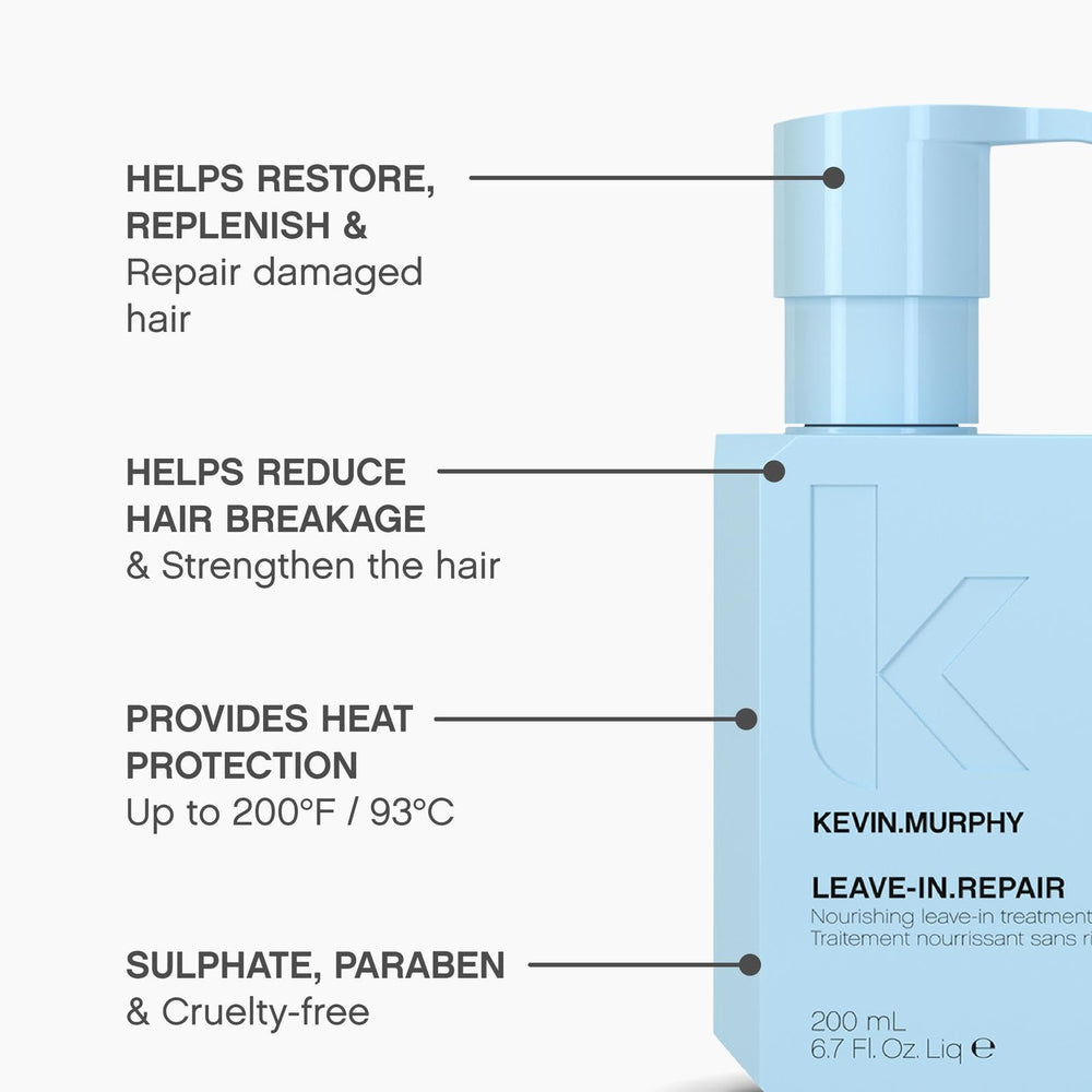 Kevin.Murphy LEAVE-IN.REPAIR heat protection guards strands during styling