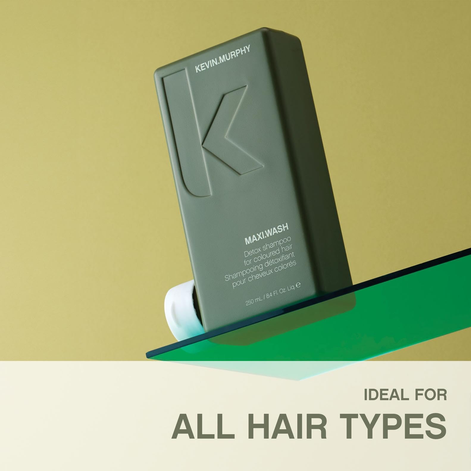 Kevin.Murphy Maxi.Wash colour-safe formula preserves vibrancy while cleansing buildup.