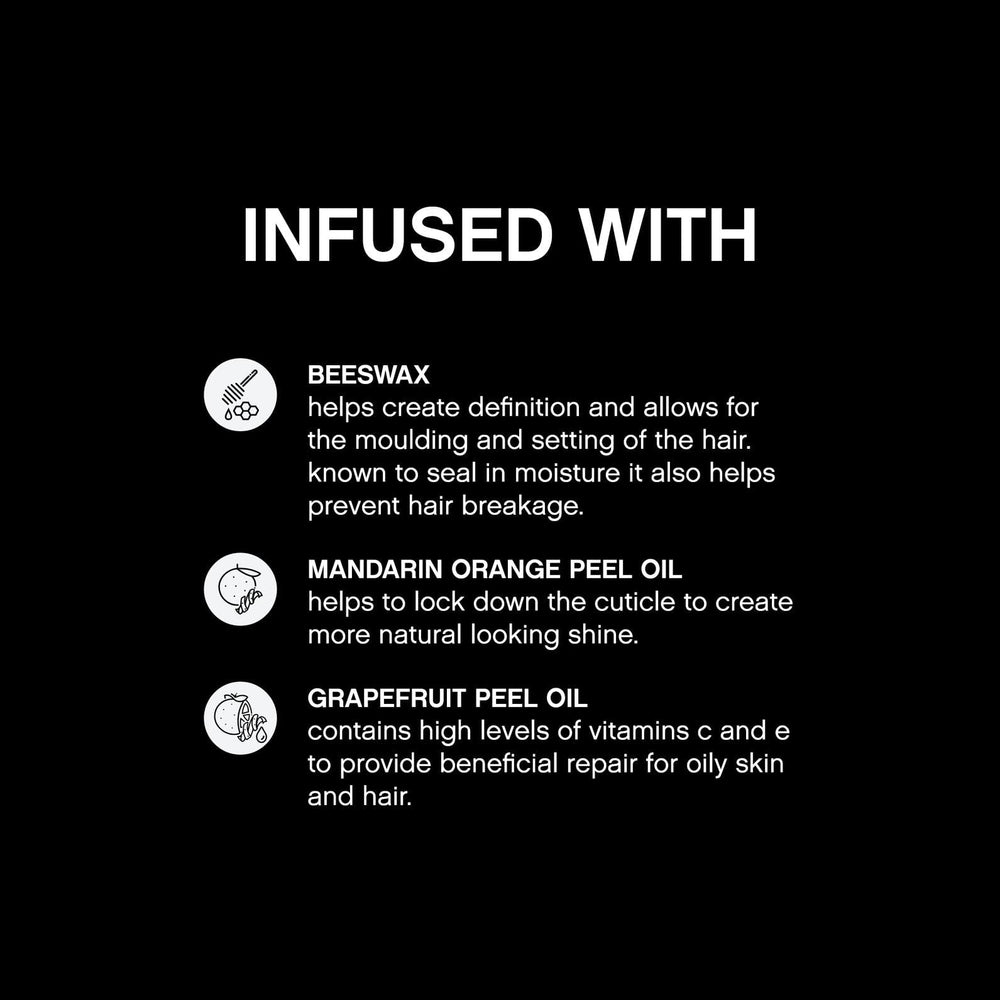 Kevin.Murphy Night.Rider matte-finish close-up highlights textured, natural look.
