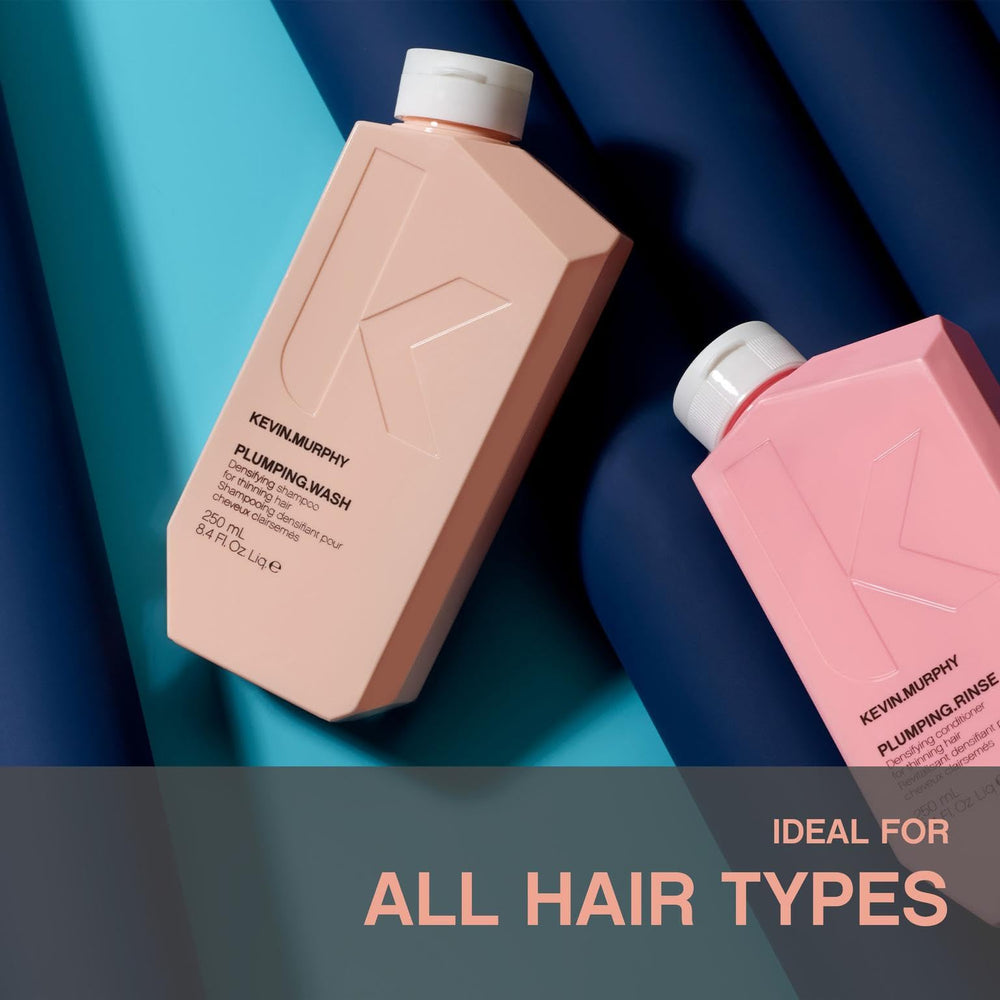 KEVIN.MURPHY PLUMPING.WASH & RINSE 2-pack on bathroom shelf