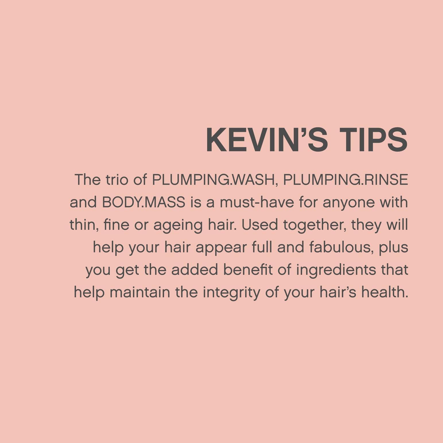 KEVIN.MURPHY PLUMPING.WASH & RINSE duo highlights colour-safe, sulfate-free care