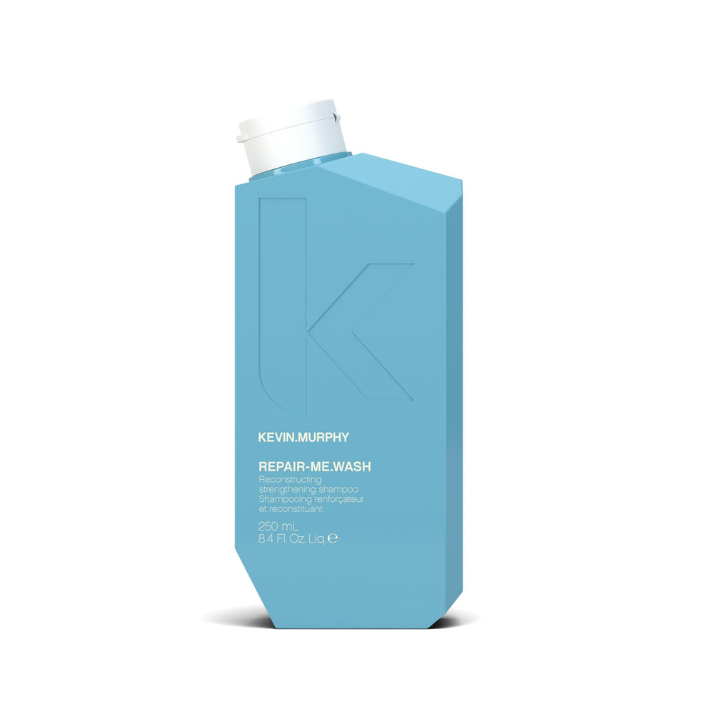 KEVIN.MURPHY REPAIR-ME.WASH bottle front highlighting hydrating repair for dry hair and frizz control.