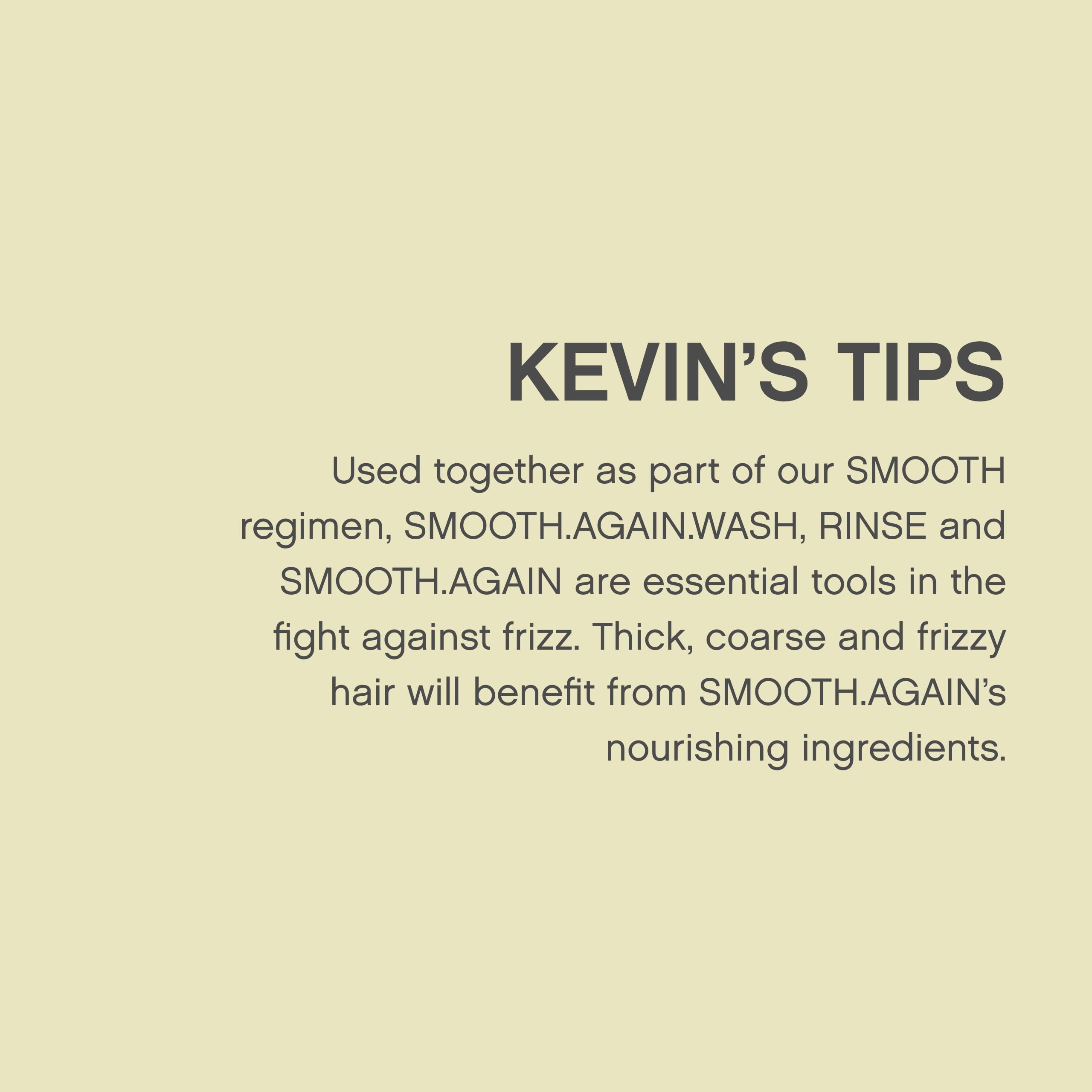 Kevin Murphy Rinse silky stream demonstrating easy distribution and detangling benefit