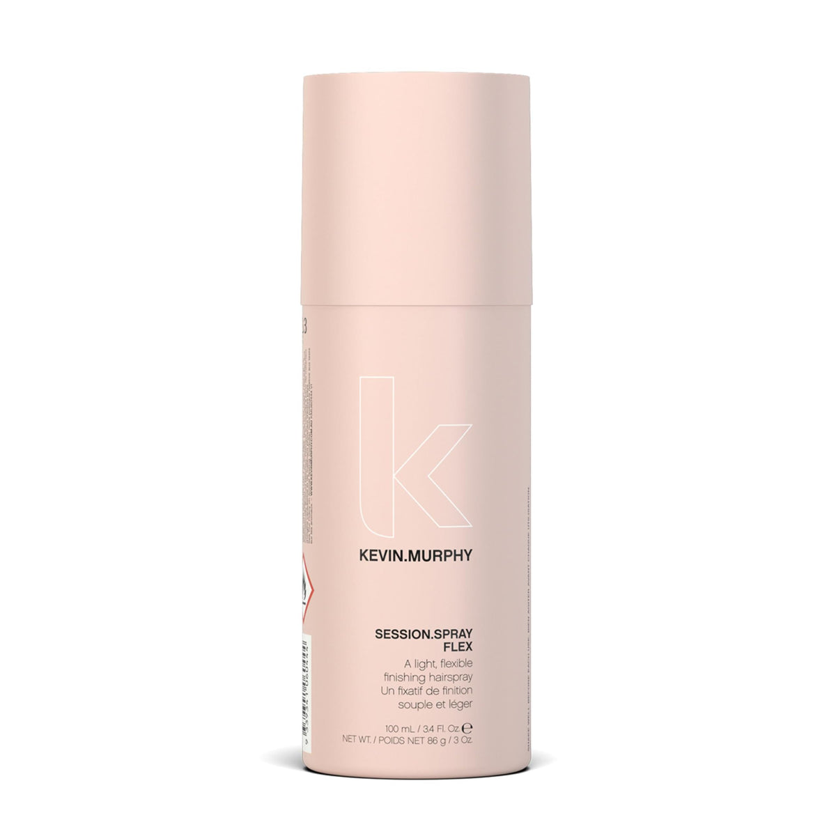 KEVIN.MURPHY SESSION.SPRAY FLEX bottle with lightweight hold for all hair types.
