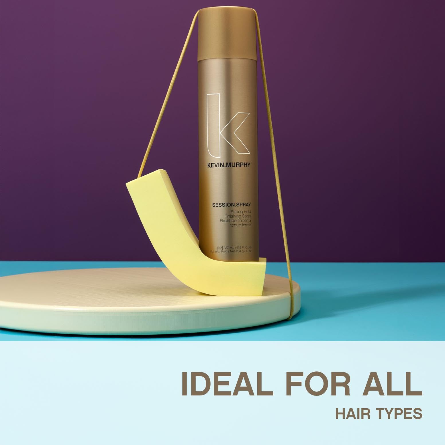 Kevin Murphy Session Strong Hold Spray applied during styling for easy touch-ups.