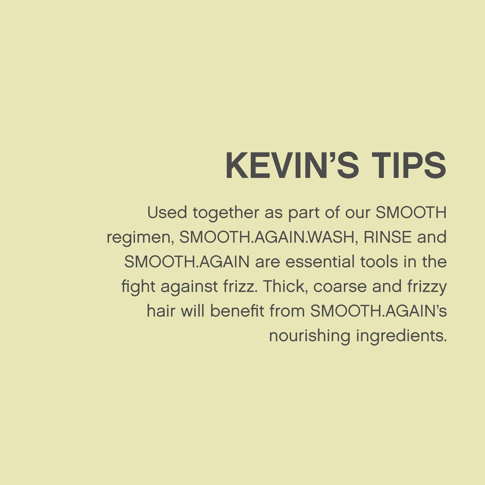 KEVIN.MURPHY SMOOTH.AGAIN packaging visuals emphasize anti-frizz performance