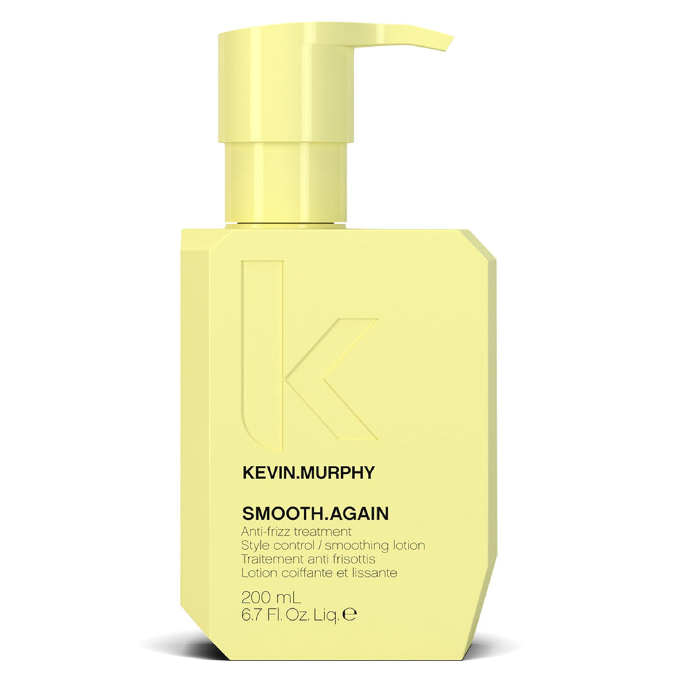 KEVIN.MURPHY SMOOTH.AGAIN bottle front shows smoothing leave-in power for frizz control