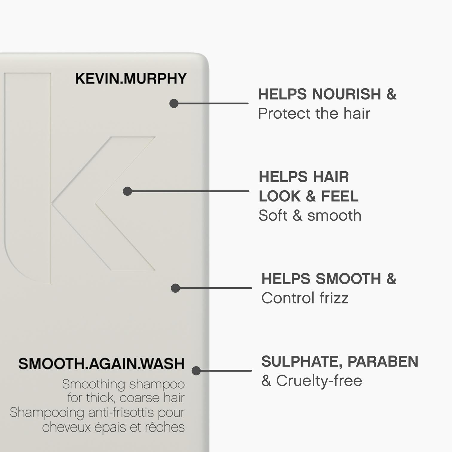 KEVIN.MURPHY SMOOTH.AGAIN WASH Monoi Oil detail highlights nourishing softness