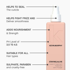 KEVIN.MURPHY Staying.ALIVE color-treated hair receives gentle nourishment