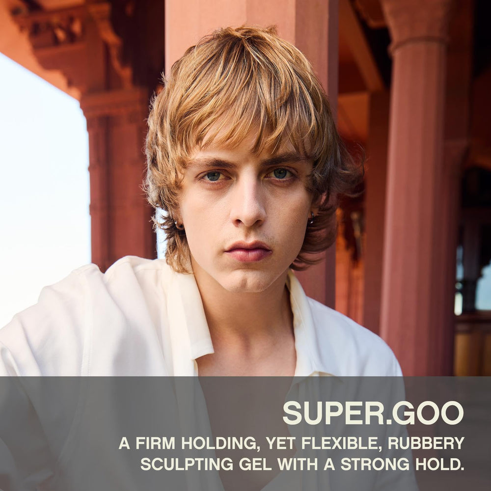 KEVIN.MURPHY SUPER.GOO applied to textured hair for defined texture and hold