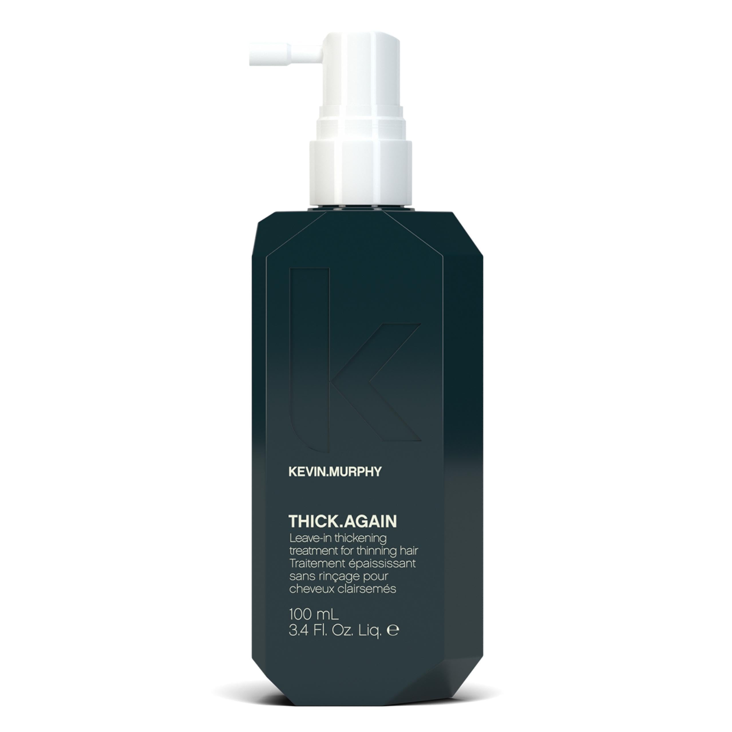 Kevin Murphy THICK.AGAIN bottle highlighting hair thickening for fine or thinning hair.