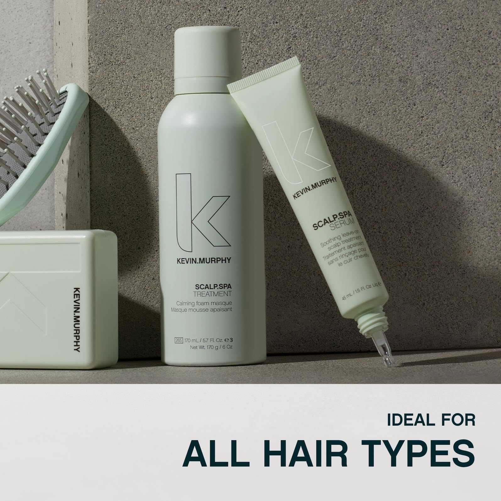 Kevin Murphy THICK.AGAIN supports scalp microcirculation and care.
