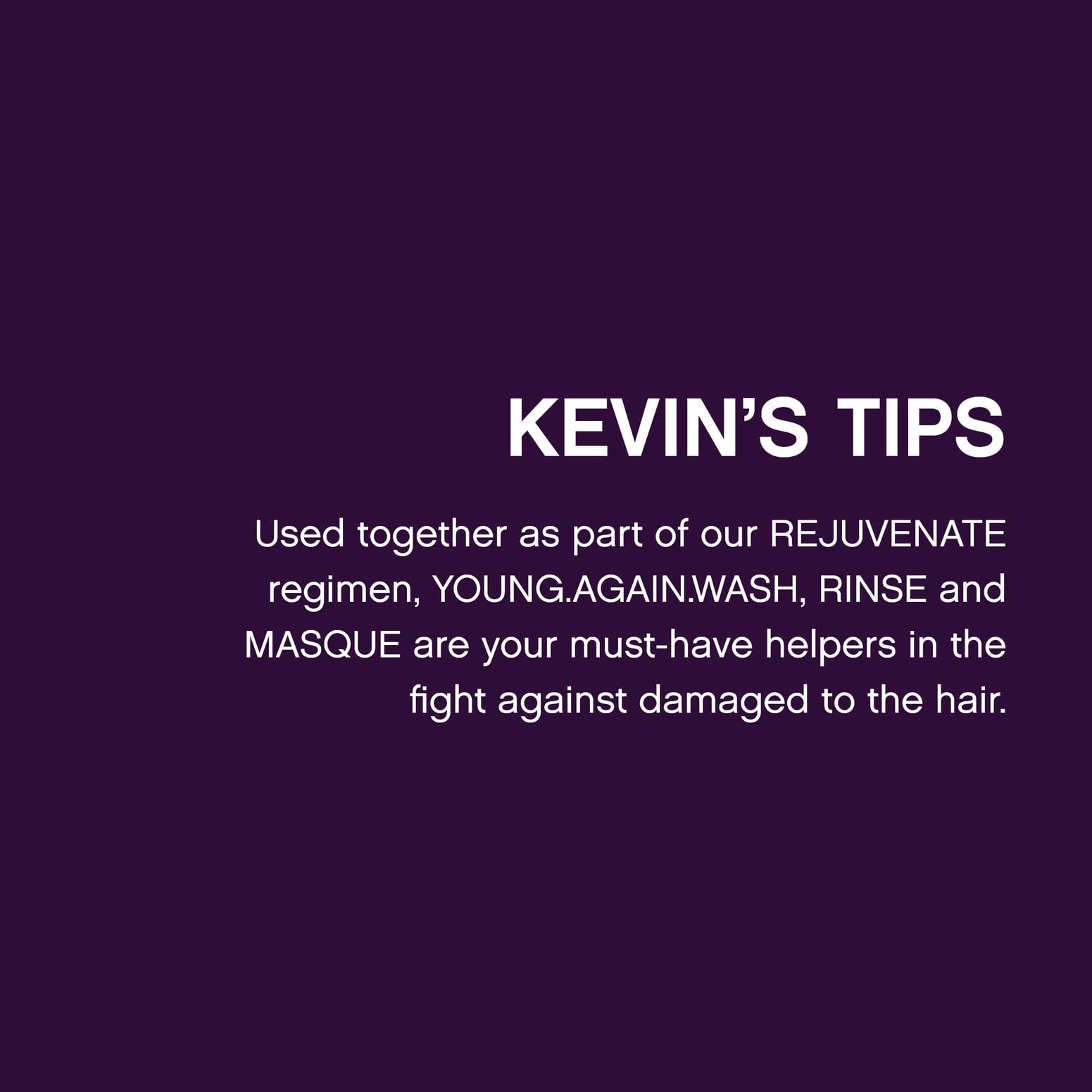 KEVIN.MURPHY Young.Again heat-protection close-up demonstrates thermal shield