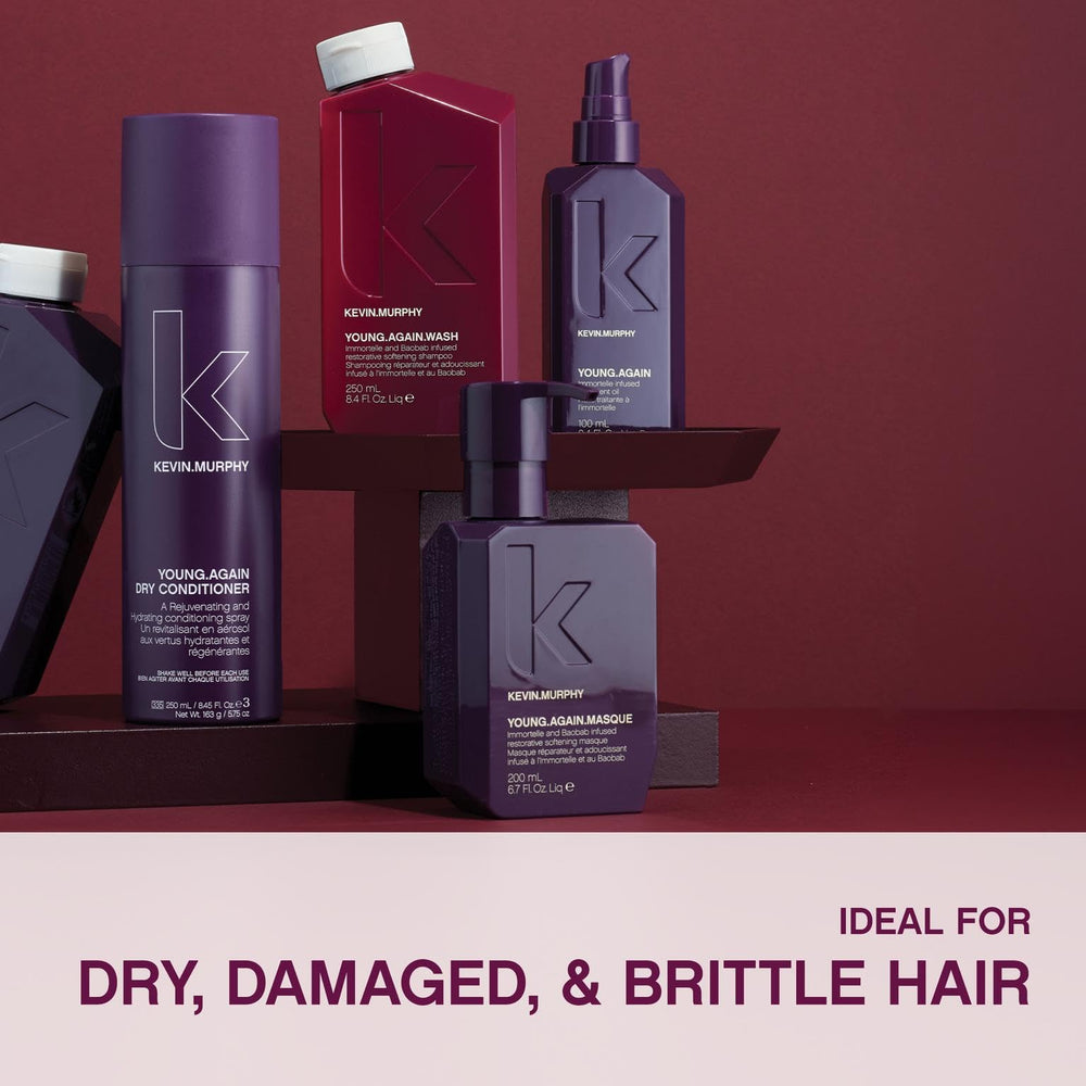 KEVIN.MURPHY Young.Again.WASH baobab oil symbol indicating nourishing hydration