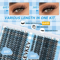 KevKev lash-clusters-varied-lengths highlights flexibility for custom eye shaping and seamless blending.