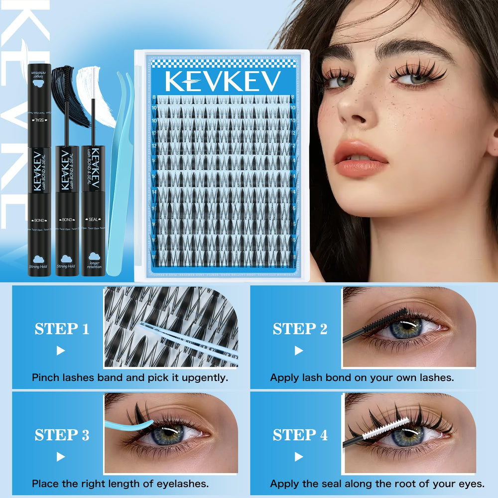 KevKev professional-tweezers aid precise placement for tidy, confident results.