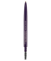 Kevyn Aucoin The Precision Brow Pencil Brunette closeup shows hair-like strokes for natural fullness.