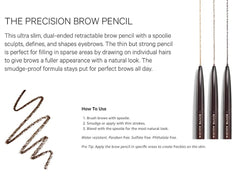 Kevyn Aucoin Brow Pencil Brunette glide formula delivers smooth, even color with each stroke.