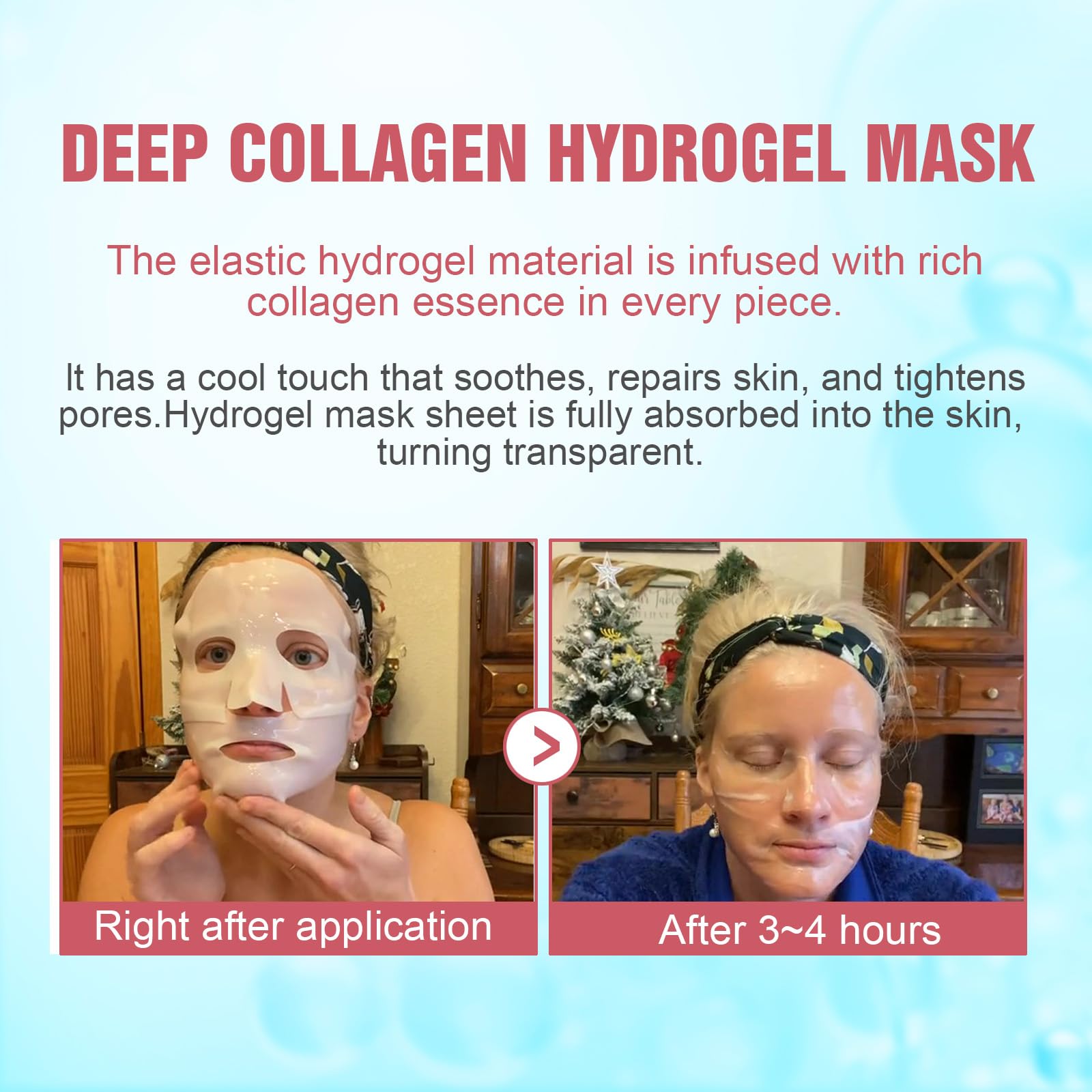 Kewhunt Overnight mask appears clear after absorption