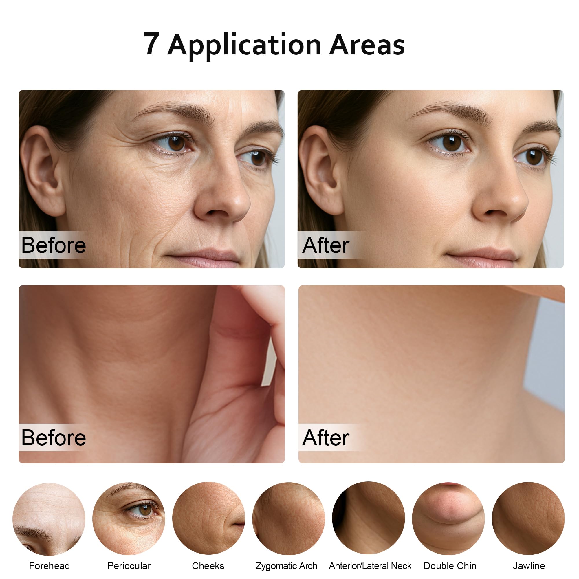 Keylitos massager in use with easy glide for daily skin routine